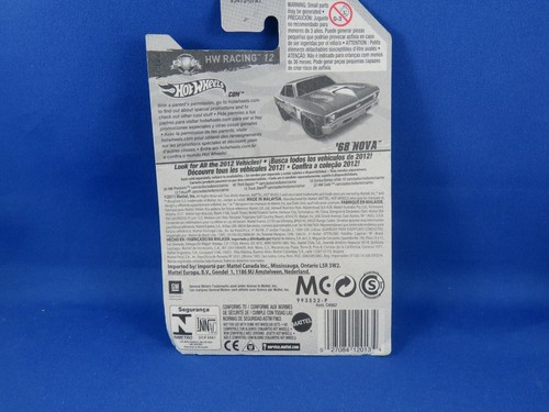 HOT WHEELS HW RACING 12 68 NOVA DIECAST - Foto 3 di 4