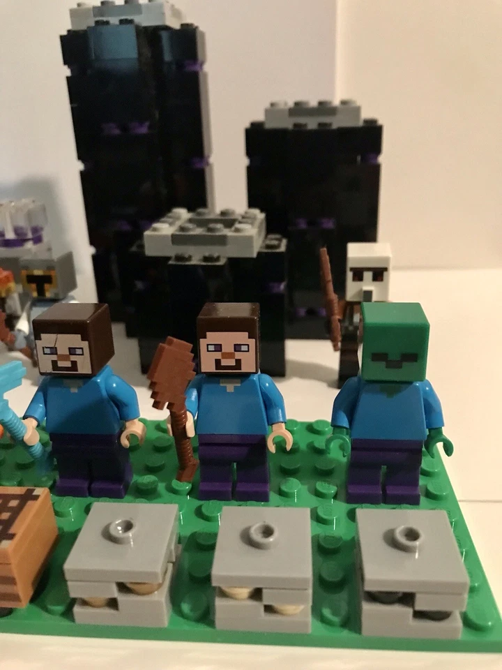 Lego Minecraft Bloques y Minifiguras (6) Juego Incompleto Ender Dragon Foto 3 de 4