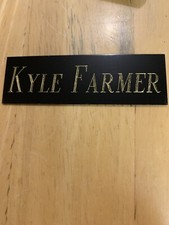 Kyle Farmer NAMEPLATE FOR AUTOGRAPH BAT-BASEBALL-JERSEY-PHOTO 1”x3”