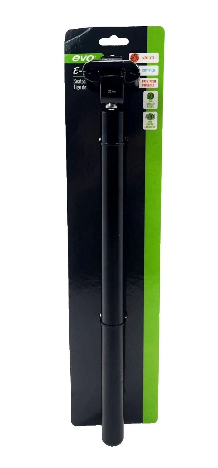 Tijas de sillín de bicicleta de aluminio EVO