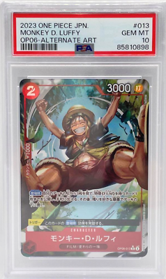 PSA10 One Piece Card Game Japanese Monkey D. Luffy Alternate