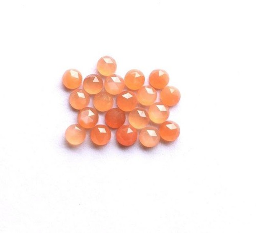 Natural Peach Moonstone - Calibrated Round Rose Cut Gemstones 5mm-15mm - Picture 8 of 11