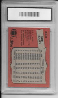 BCG / Best Card Grading? 1987 Topps Dan Fouts #340 w/ Auto MT 10