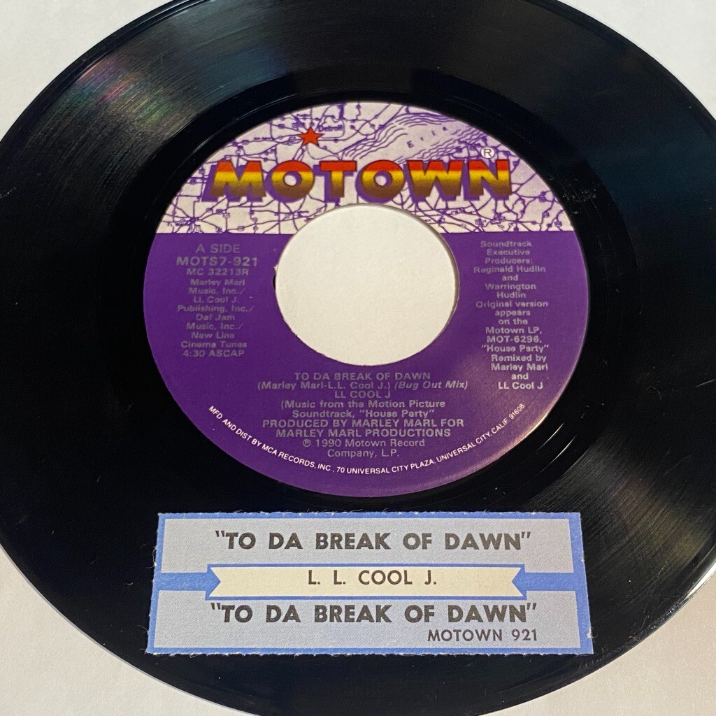 LL Cool J - To Da Break Of Dawn / (Instrumental) 45 with Jukebox 