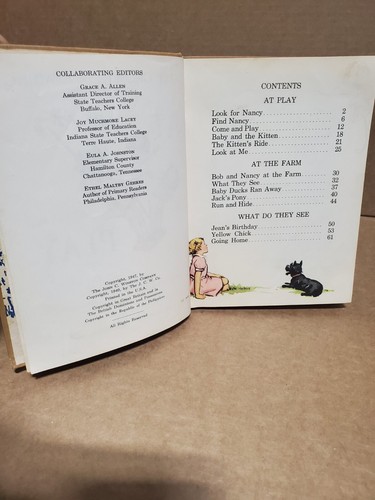 At Play Easy Growth In Reading Primer Level 1 1947 H/C 153 Pages - Imagen 7 de 11