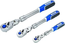 Teleskop-Knarre-Ratsche ausziehbar Gelenk Umschaltknarre 1/4 1/2 3/8 Zoll 72Z