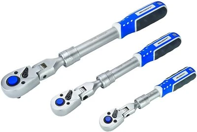 Teleskop-Knarre-Ratsche ausziehbar Gelenk Umschaltknarre 1/4 1/2 3/8 Zoll 72Z