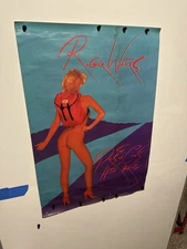 Roger Waters Pros & Cons of Hitch Hiking Poster 1984 Promo Pink Floyd Vintage