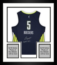 Framed Paige Bueckers Dallas Wings Signed Nike Edition Victory Jersey w/ROY Insc
