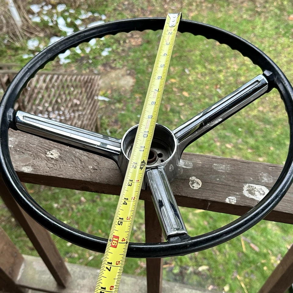 Anillo de bocina de volante Chevy Deluxe GM 1967-68 OEM Camaro Chevelle Nova Impala Foto 4 de 4