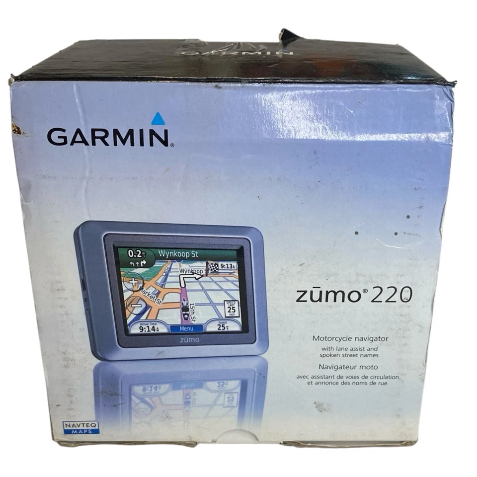 Garmin Zumo 220 Motorcycle Bike Hog Auto GPS Compact Navigation Bluetooth - Image 2 of 4
