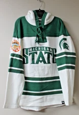 New NCAA Michigan State Spartans 2000 Champions Lacer style cotton hoodie men XL
