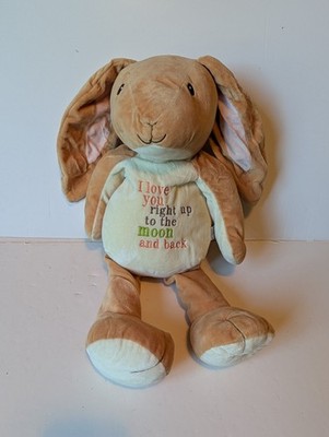 Guess How Much I Love You To The Moon Back Plush Nutbrown Hare Bunny Rabbit B8