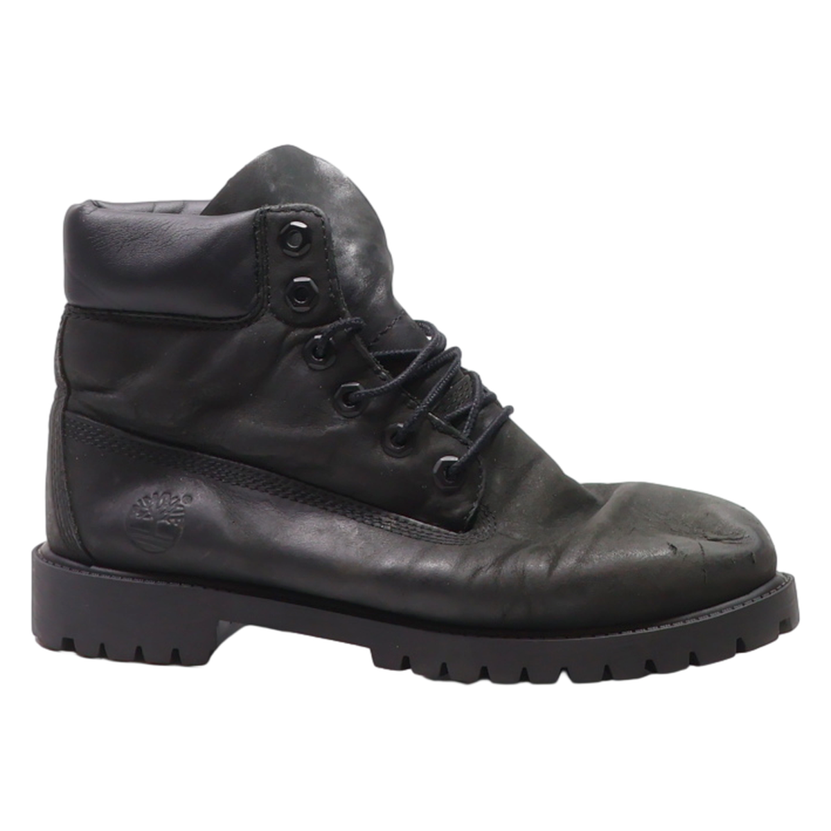 TIMBERLAND Ankle Boots Black Leather Mens UK UK