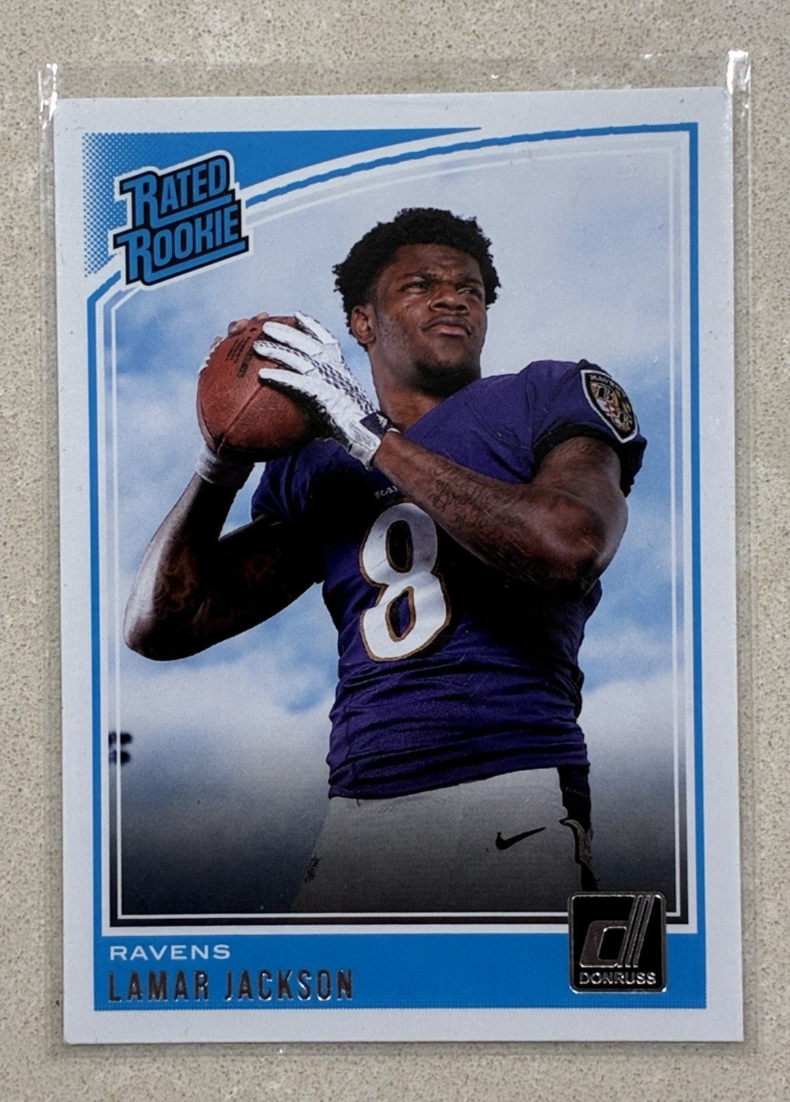  2018 Lamar Jackson Donruss #317 Rated Rookie Card RC 