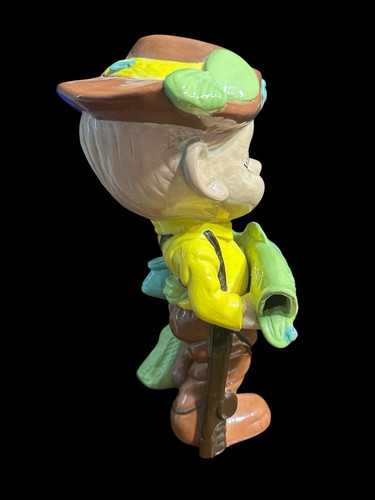 1973 Ceramic Boy Fisherman with Prize Fish Largemouth Bass Fishing - Bild 3 von 8