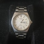 vintage Seiko Silver Wave Men Quartz Watch 6433-7000 from JPN USED accessories