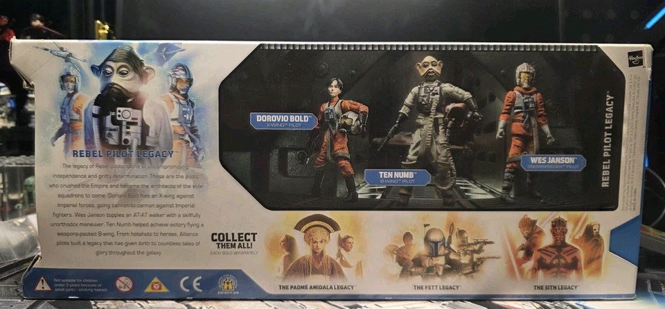 Star Wars Evolutions Rebel Pilot Legacy Dorovio Bold, Wes Janson, Ten Numb ¡NUEVO! Foto 2 de 4