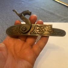 ENGRAVED  Investarms Bridger+ Bridger & Dixie Hawkin+ Lyman Percussion Lock.