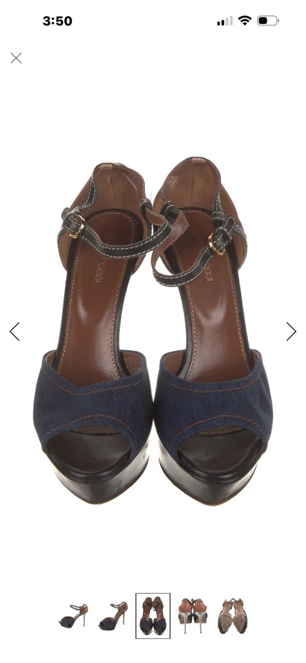 Sapatos femininos de couro Sergio Rossi - Imagem 3 de 4