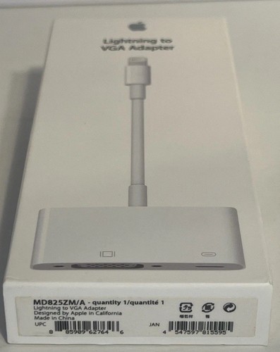 Authentic Apple MD825AM/A Lightning to VGA Adapter: New in Box - 第 4/4 張圖片