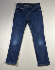 Levi Strauss 502 Regular Tapered Stretch Jeans Men's 29x30 Dark Indigo Blue