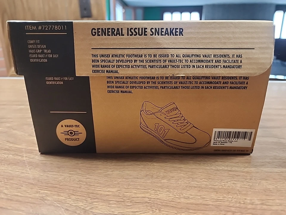 Zapatillas deportivas Fallout Vault Tec 101 para hombre talla 11,5 gamuza azul EE. UU. Foto 4 de 4