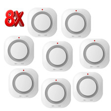 8x Smoke Alarm Fire Detector Battery Operated Home Security System Smoke Alarm F