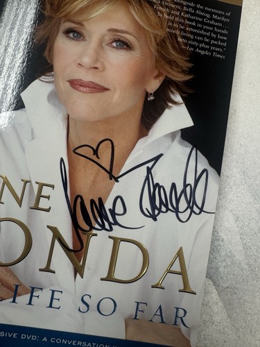 Jane Fonda Signed Autographed Book On Cover My Life So Far Jsa Auto - Picture 2 of 4