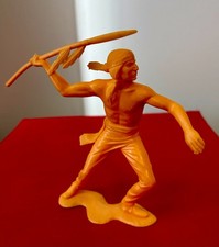 Vintage 1960's Louis Marx Indian Figure Rare 6" Wild West Indian MINT