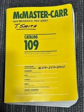 Mcmaster-Carr catalog No. 109, New Jersey edition