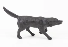 Hunting Dog Cast Iron Figurine Labrador Retriever Pointer Door Stop Vintage