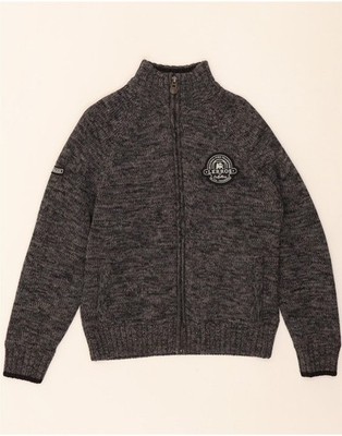 LERROS Mens Cardigan Sweater Medium Grey Flecked TN05