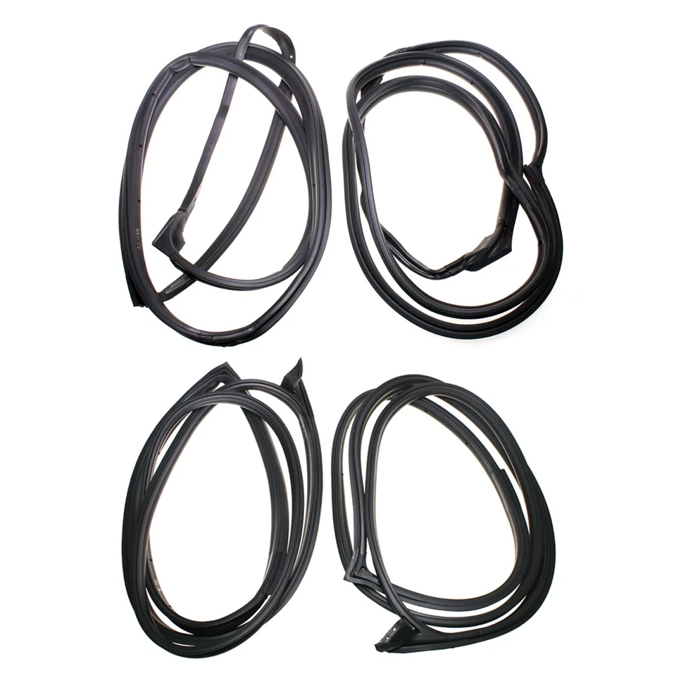 Juego de tiras climáticas para puerta Fit Mercedes-Benz W124 Clase E 200E 260E 280E 500E FR y RR Foto 3 de 4