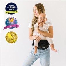Lightweight Hip Seat Baby Carrier, 45 lbs Capacity, Black