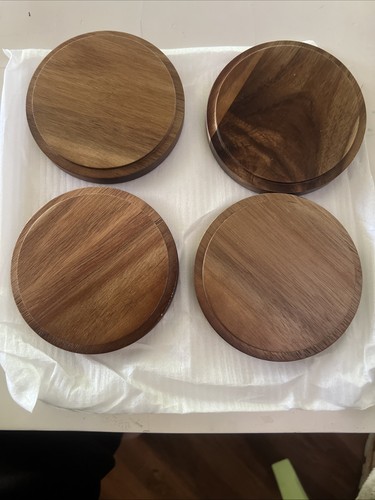 Wencraft Wood And Cork Coasters - Picture 2 of 5