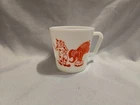 Vintage Pyrex 1410 10oz Clown Elephant Seal And Dog Coffee Mug
