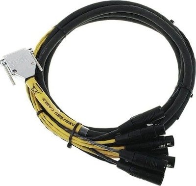 DB25-XLR M+F AES/EBU Digisnake 12'