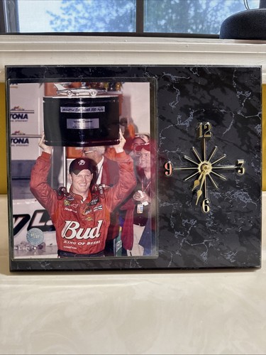 NASCAR DALE JR WALL PLAQUE WITH CLOCK LIMITED EDITION, TESTED AND WORKS! Daytona - 第 1/4 張圖片