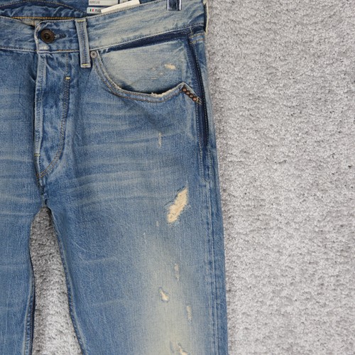 JEANS HOMBRE WE ARE REPLAY AURELIO W31 L34 MADE IN ITALY DENIM MEDIO DESTRUIR - Imagen 6 de 10
