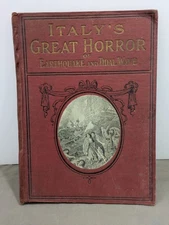 Italy's Great Horror of Earthquake & Tidal Wave 1908 Messina Antique Prospectus