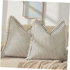 Throw Pillow Covers 26x26 Set of 2 Striped Pillow 26" x 26" Pack of 2 Navy
