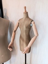 Deko Schneiderpuppe Antiklook Skulptur mit beweglichen Armen + Fingern Holz