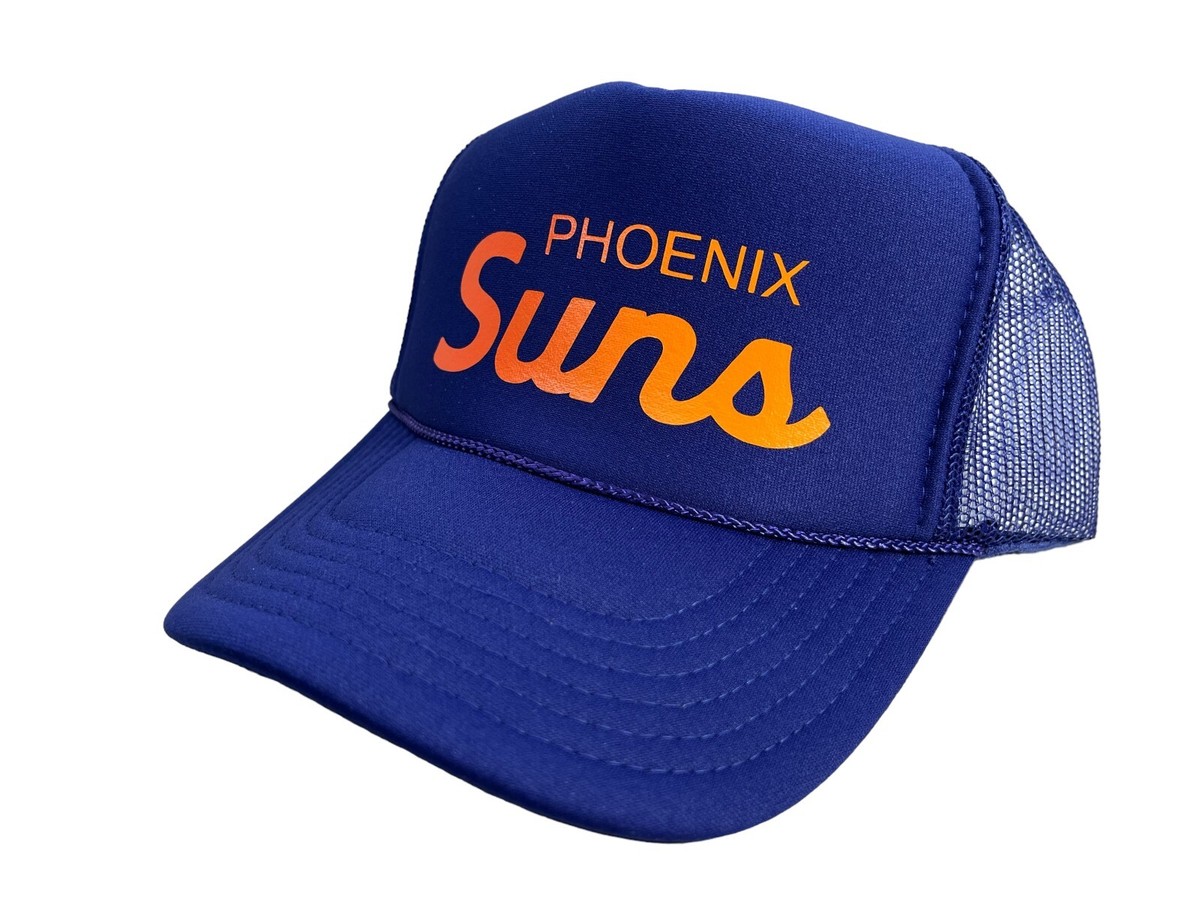 NEW PHOENIX SUNS PURPLE SPORTS CAP PANEL HIGH CROWN TRUCKER