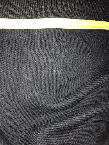 Polo Ralph Lauren Jacke Large schwarz Performance durchgehender Reißverschluss gelber Besatz Track C28 - Bild 5 von 5