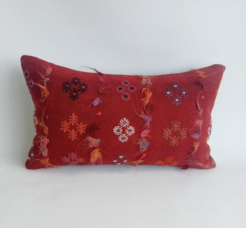 12x20 Oriental Kilim Pillow Cover , Handwoven Pillow Case - Picture 9 of 9