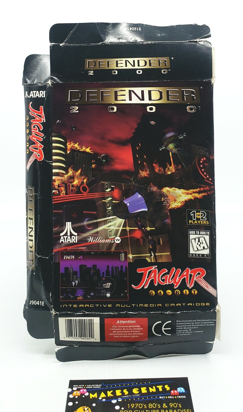 DEFENDER 2000 CAJA SOLO ORIGINAL VINTAGE ATARI JAGUAR - SIN JUEGO