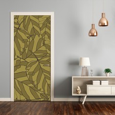 3D Home Art Porta Parete Autoadesivo Rimovibile Adesivo Fiori Piante Foglie