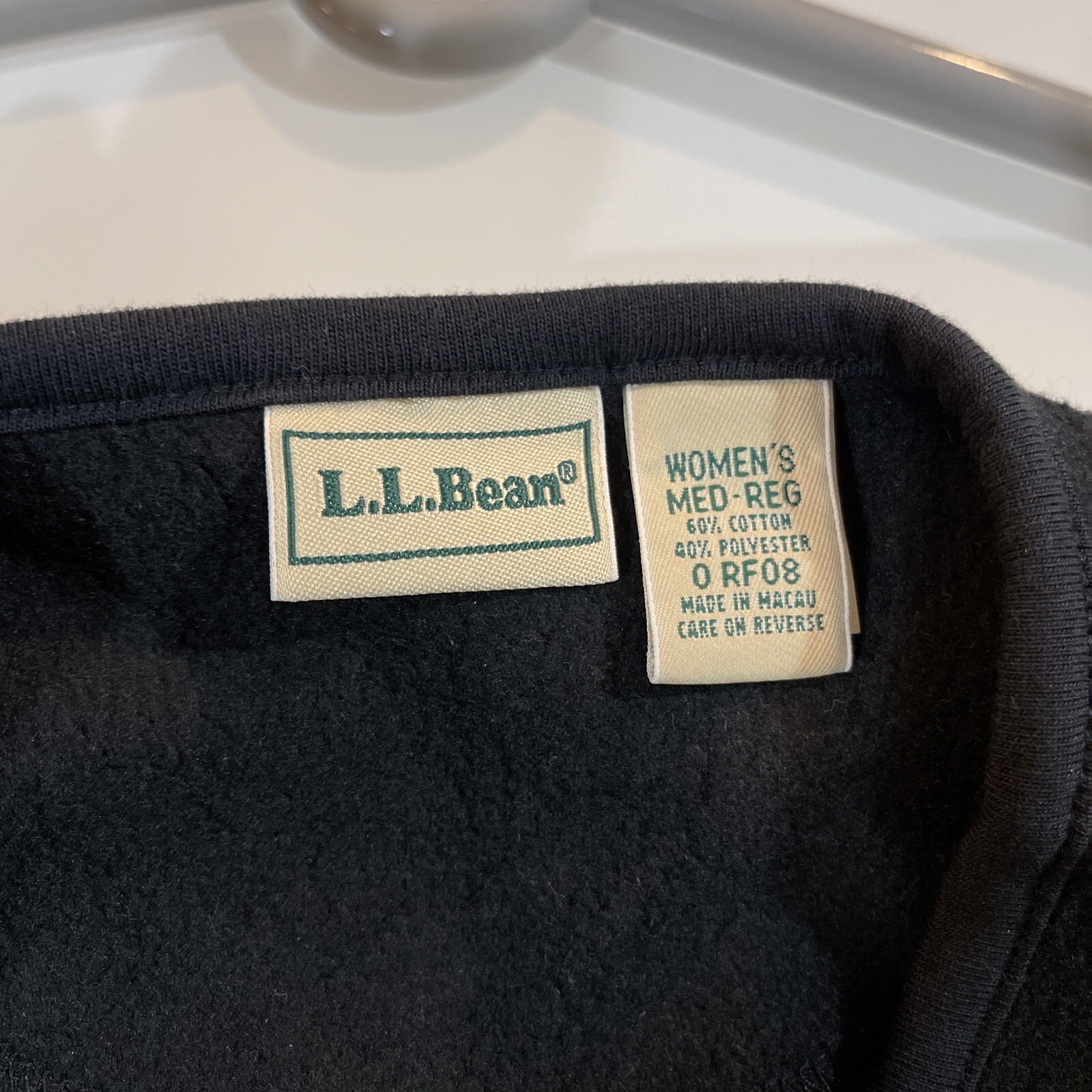 LL Bean Medium Regular Black Button Up Shirt Card… - image 2