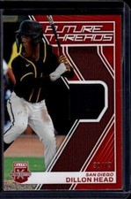 2023 Panini Elite Extra Edition - Future Threads Red #FT-DH Dillon Head #/49
